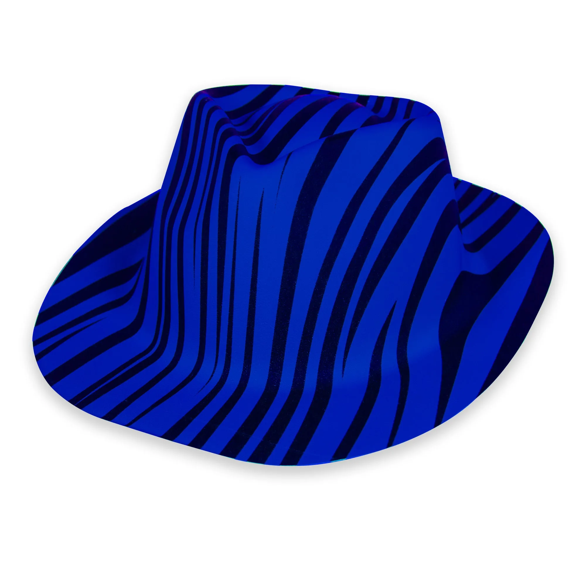 Animal Print Striped Fedora Hats