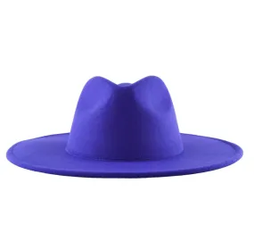 Atlanta Wide Brim Fedora - Blue