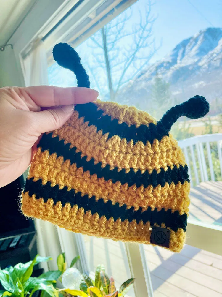 Bumblebee Crochet Beanies | Multiple Sizes