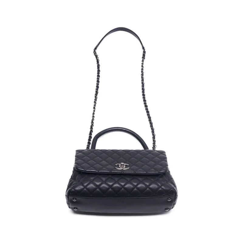 CHANEL Matrasse Coco Handle 2WAY Handbag Caviar S Black (Silver G ) Handbag  Shoulder Bag  Handbag Hybrid 【 Ship】 Ladies Online