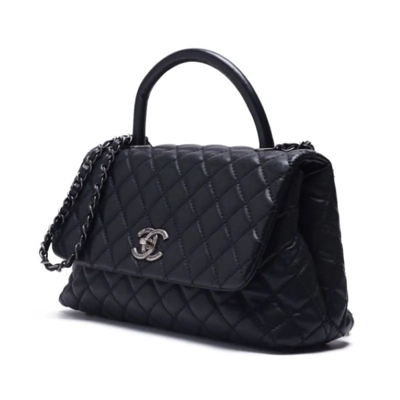 CHANEL Matrasse Coco Handle 2WAY Handbag Caviar S Black (Silver G ) Handbag  Shoulder Bag  Handbag Hybrid 【 Ship】 Ladies Online