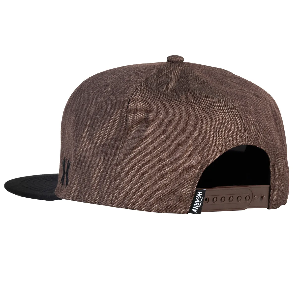 Clip Snapback Hat - Black/Tan