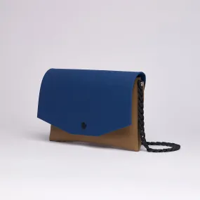 Clutch | Tan/Blue