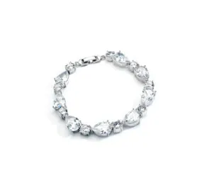 CZ Pears and Rounds Bridal or Bridesmaids Bracelet