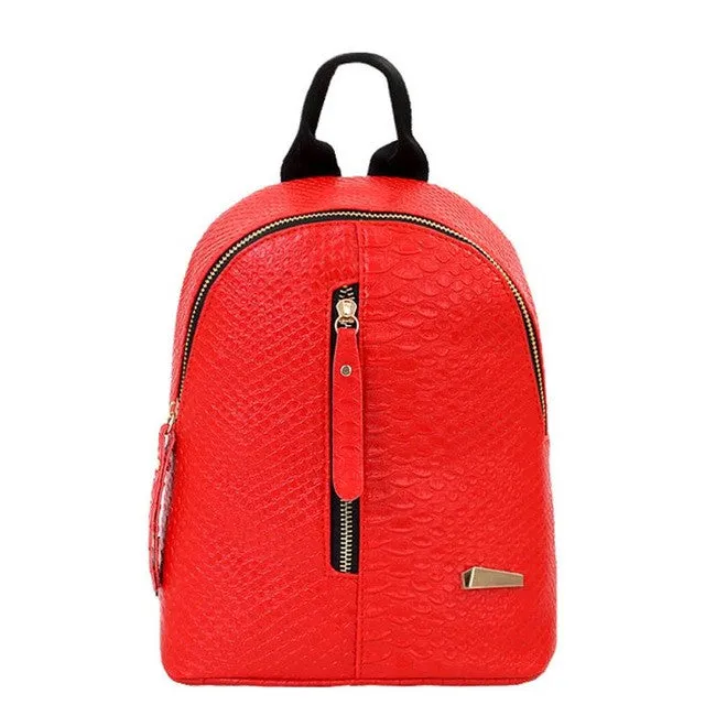 Fashionable Yet Casual Smaller Backpack, Comes in White, Red, and Grey