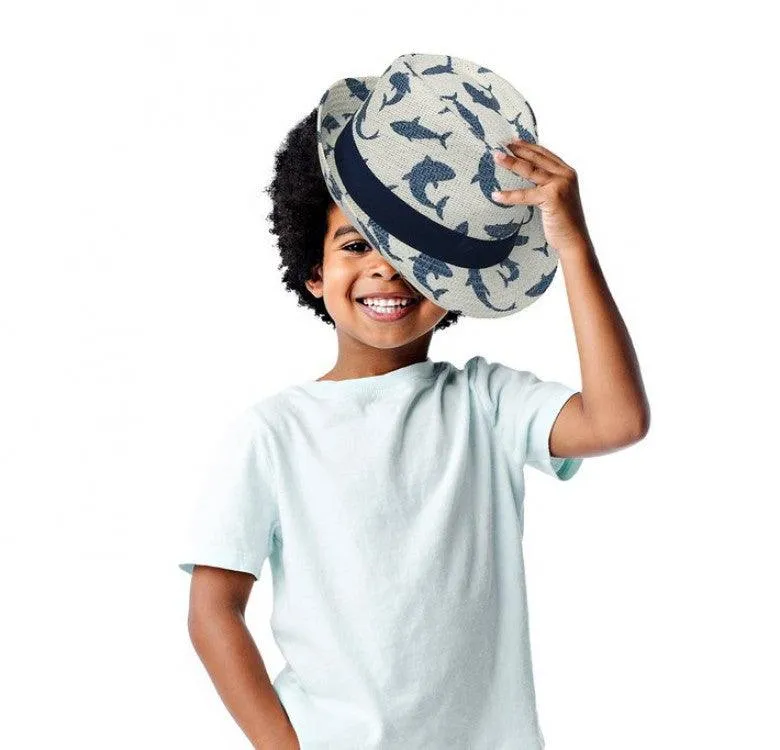 FlapJackKids UPF50 Fedoras Toddler - Shark (2 to 6yo)