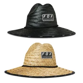 Fox Racing  Non Stop 2.0 Straw Hat Sun Protector Summer Spring Comfort Casual - Black -