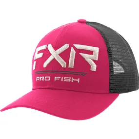 FXR Pro Fish Hat Razz/Cream Pink