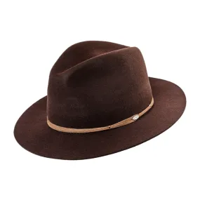 GC Hats Maddox Felt Fedora - Chocolate