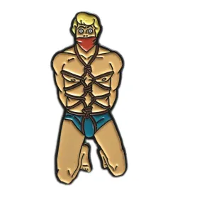 Geeky & Kinky Freddy Bound Pin