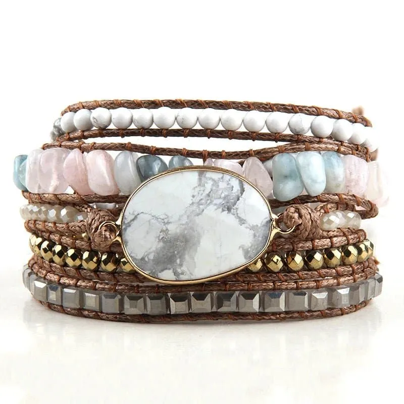 Handmade Natural Stone Bracelets - Semi-Precious Stone Wrap Bracelets