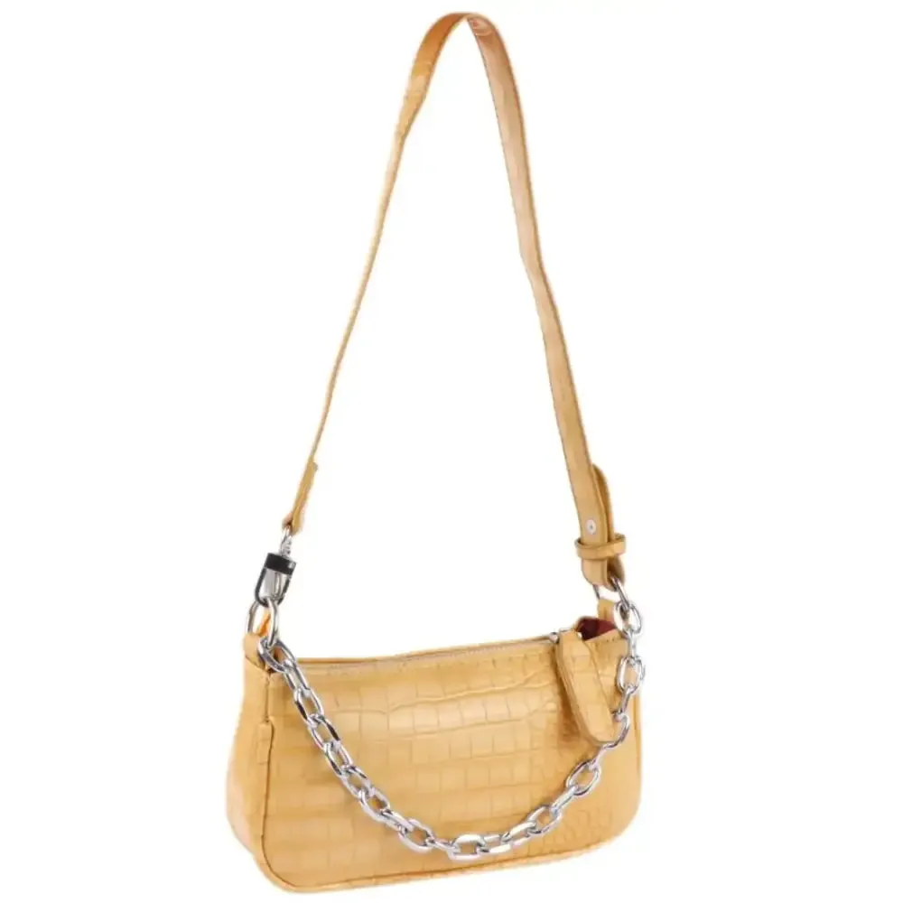 japkaur yellow color sling bag for women