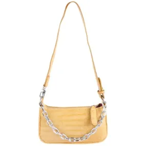 japkaur yellow color sling bag for women