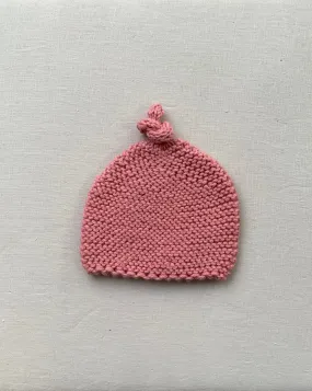 Knitted by Nana Merino Beanie - Rose Petal