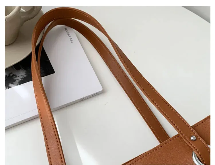 Large minimalistic tote Handbag