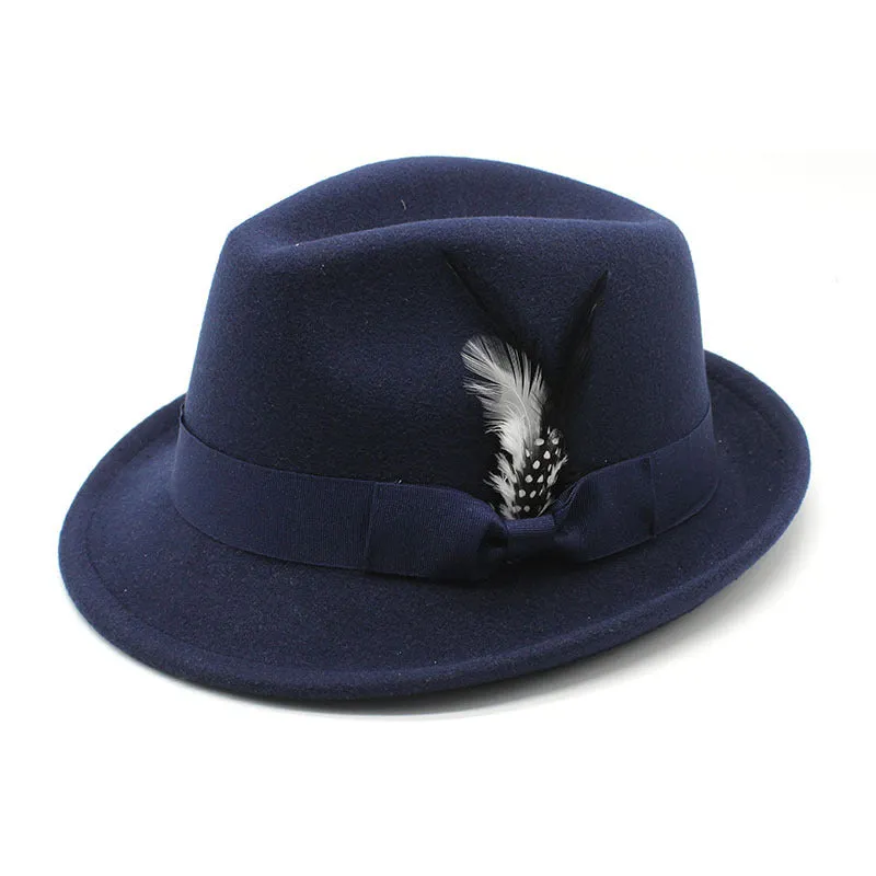 Men's Billycock Feather Fur Felt Hat