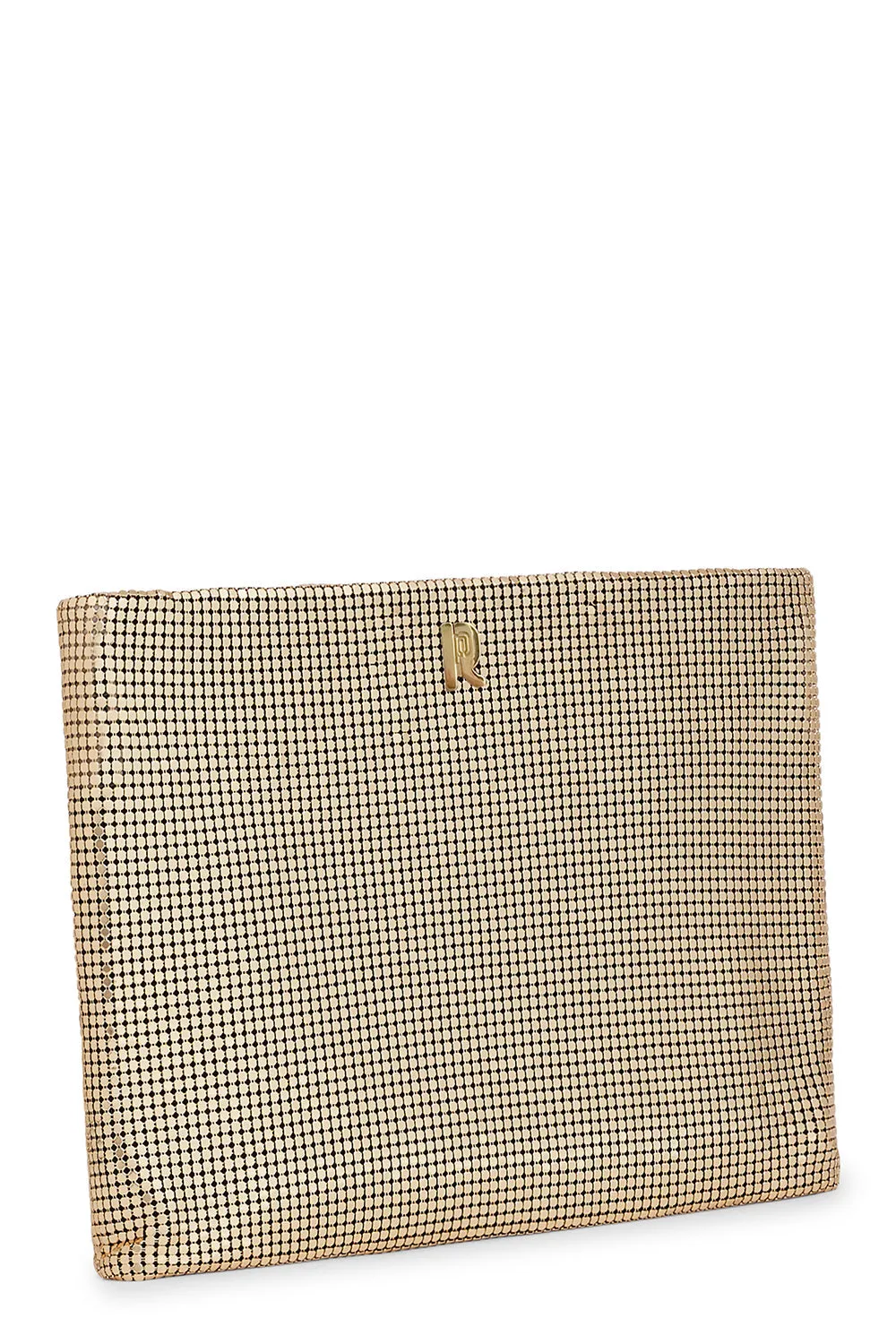 METALLIC WRISTLET CLUTCH - GOLD