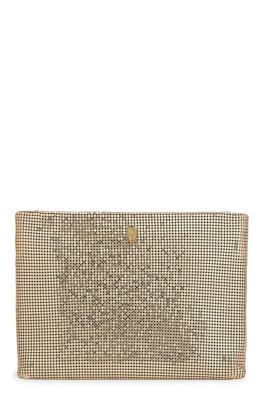 METALLIC WRISTLET CLUTCH - GOLD