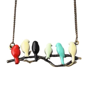 New lovely bird on branch necklace fashion pendant women necklace