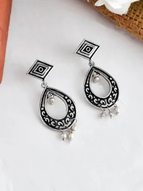 Oxidized Pratha Earrings