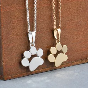 Pets Dogs Footprints Necklace