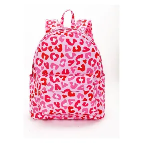 Pink Leopard Girls Backpacks