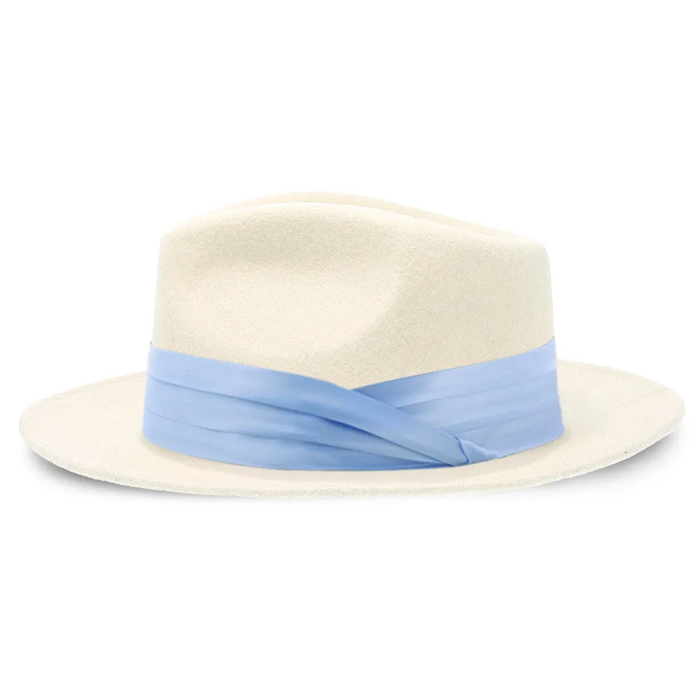 Satin Hat Band - 3-Pleat with 2-End Hooks