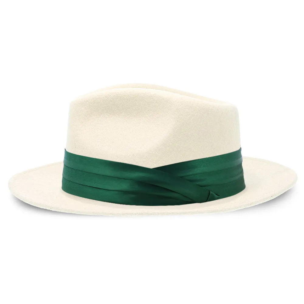 Satin Hat Band - 3-Pleat with 2-End Hooks