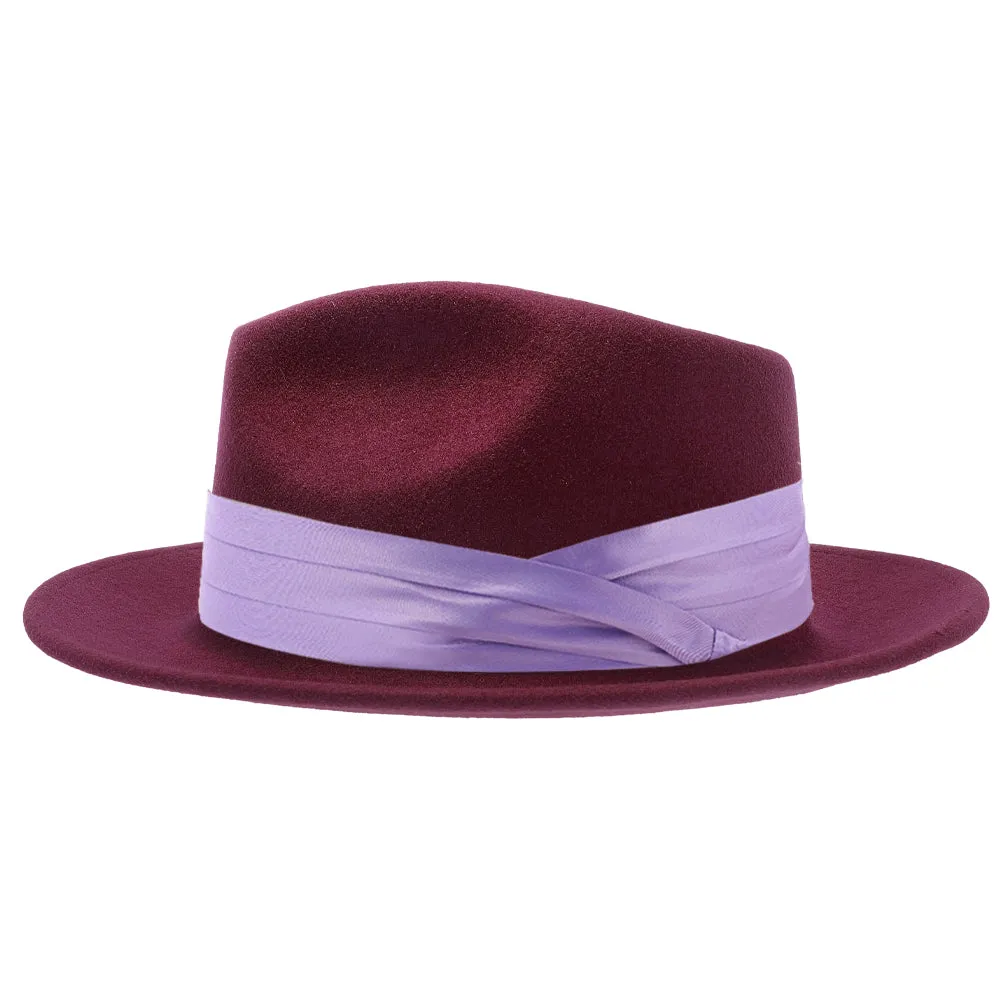 Satin Hat Band - 3-Pleat with 2-End Hooks