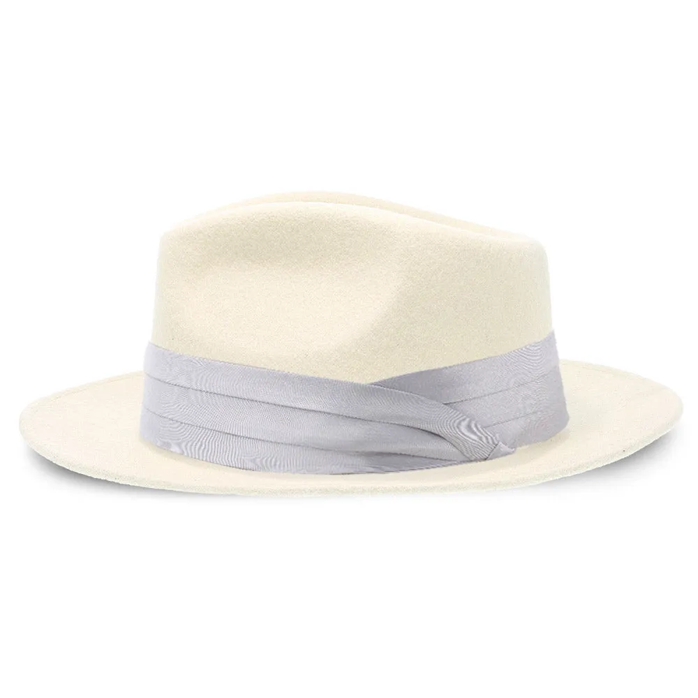 Satin Hat Band - 3-Pleat with 2-End Hooks