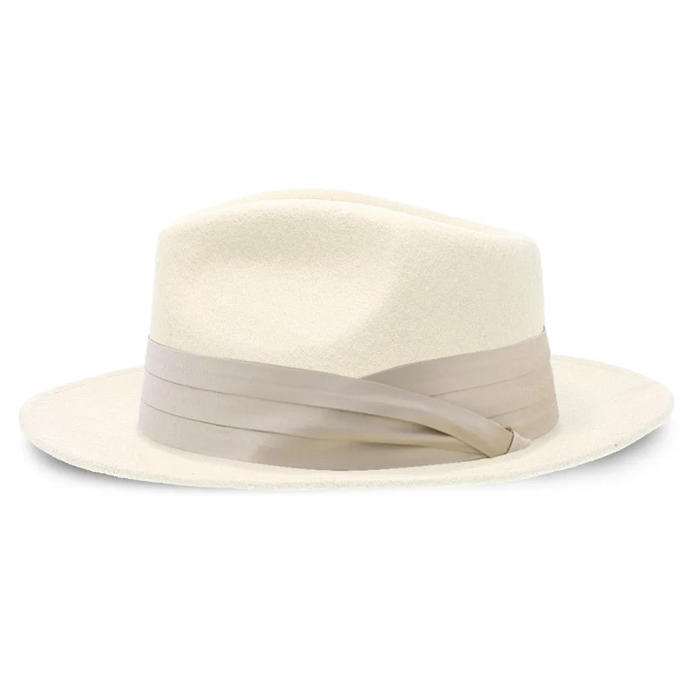 Satin Hat Band - 3-Pleat with 2-End Hooks