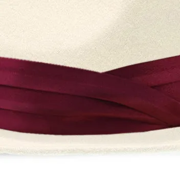 Satin Hat Band - 3-Pleat with 2-End Hooks