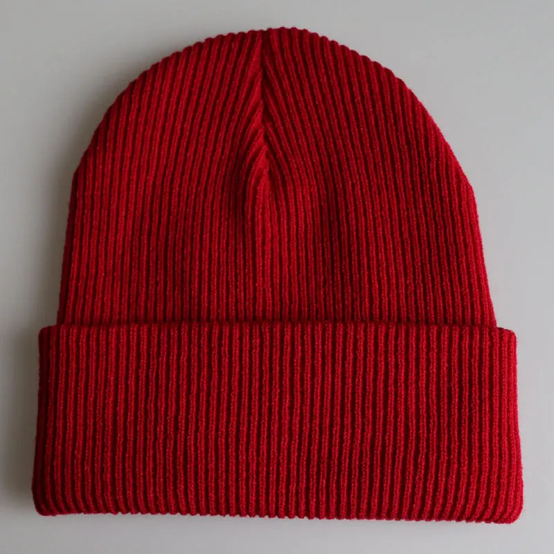 Solid Color Knit Beanies Hip Hop Ski hats