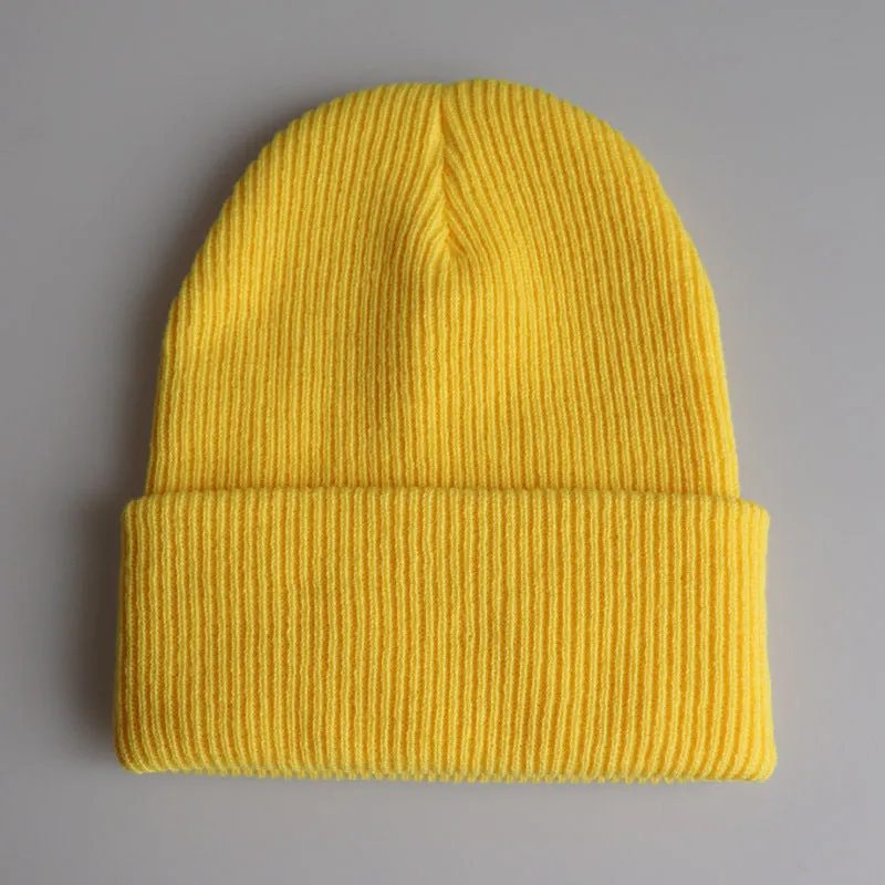 Solid Color Knit Beanies Hip Hop Ski hats