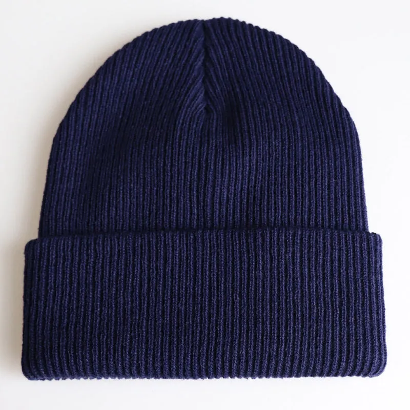 Solid Color Knit Beanies Hip Hop Ski hats