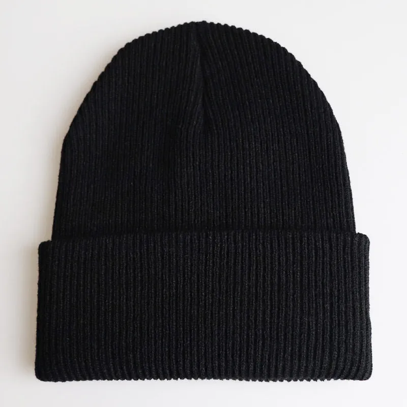 Solid Color Knit Beanies Hip Hop Ski hats