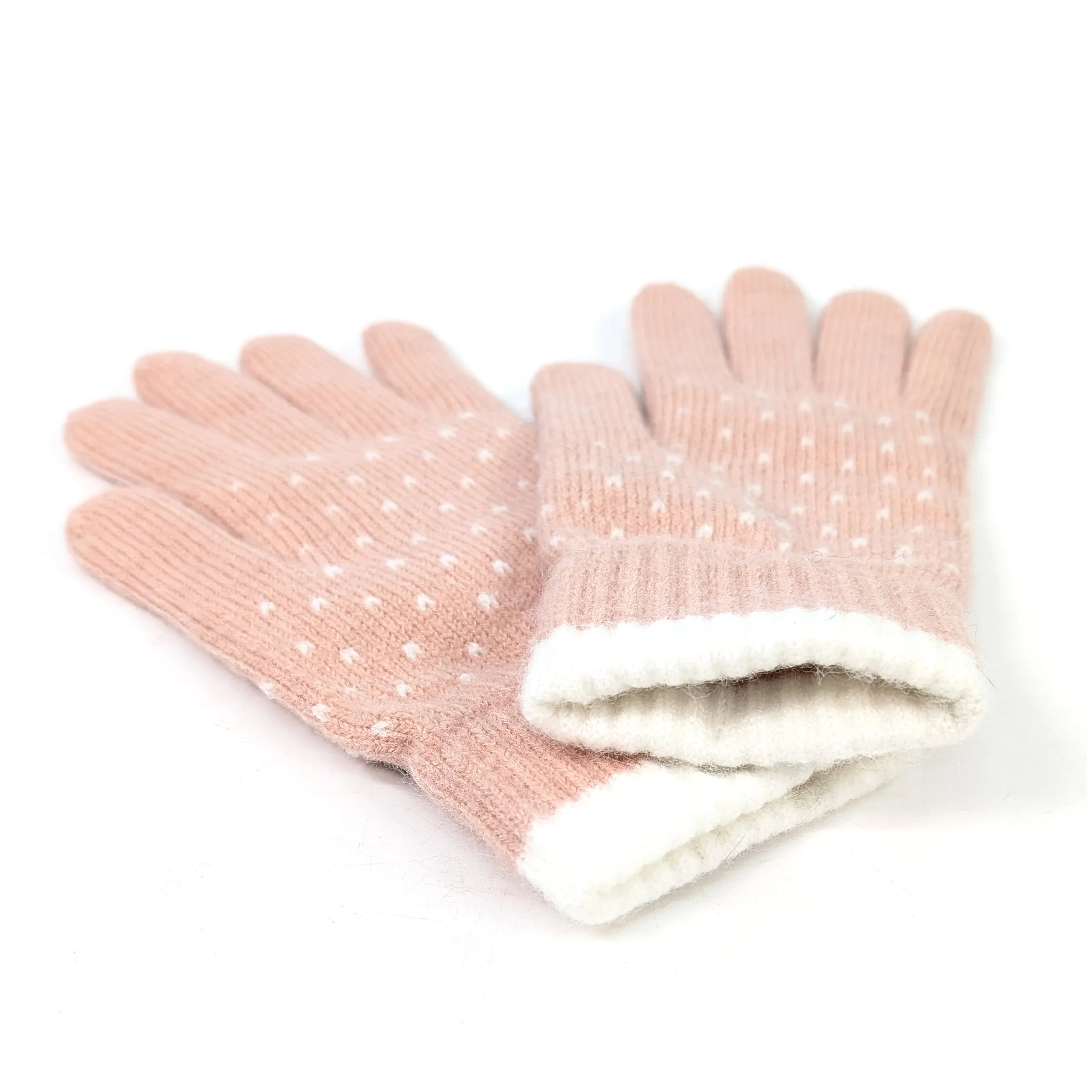 Tiny Hearts Gloves - Pink