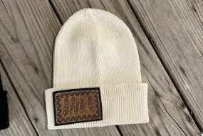 Tooled Leather Beanies