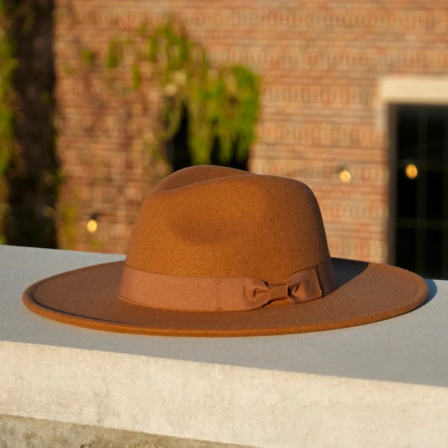 Tori Wide Brim - Chocolate