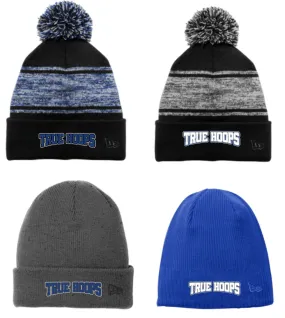 TRUE HOOPS BASKETBALL New ERA Embroidered Beanies