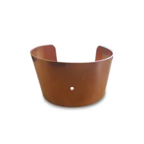 Unfinished Solid Genuine Revere Copper Drilled Cuff Bracelet 1 1/2" Glue & Screw Jewelry Supplies